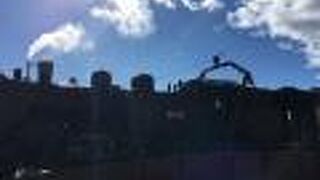 下今市駅SL展示館 転車台広場