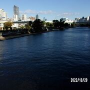 中之島の南側を流れる川です。