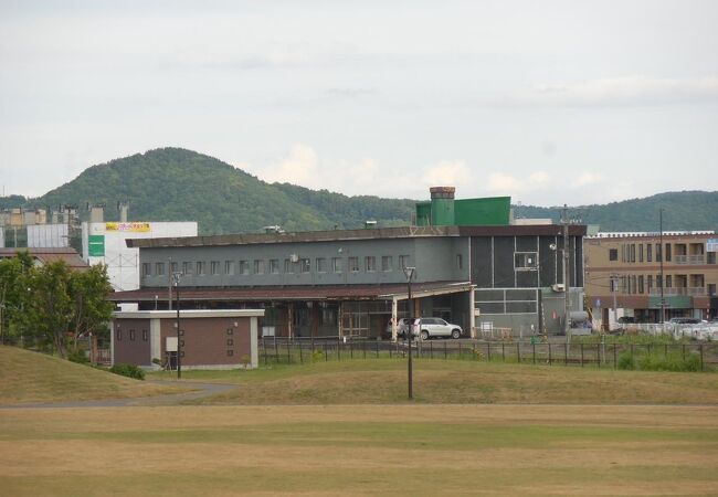 かつては留萠駅構内