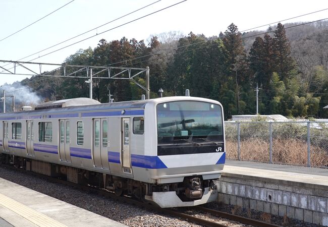 小山駅と友部駅を結ぶ50キロの路線