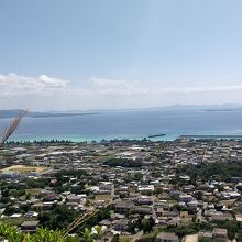 山頂からの眺め(伊江港方面)