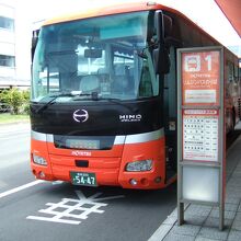 松山空港前のリムジンバス