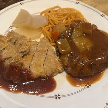 カツとハンバーグ