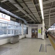 ＪＲ西日本からＪＲ東海の列車に乗り換え