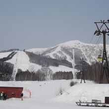 ゴンドラが架かっているトマム山ゾーン