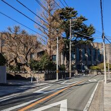 洋館が並ぶ山手の本通りです