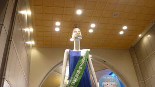 きれいなブルーのワンピース