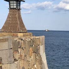 商館前の海