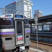 新幹線から函館市内に向かう際に使う電車