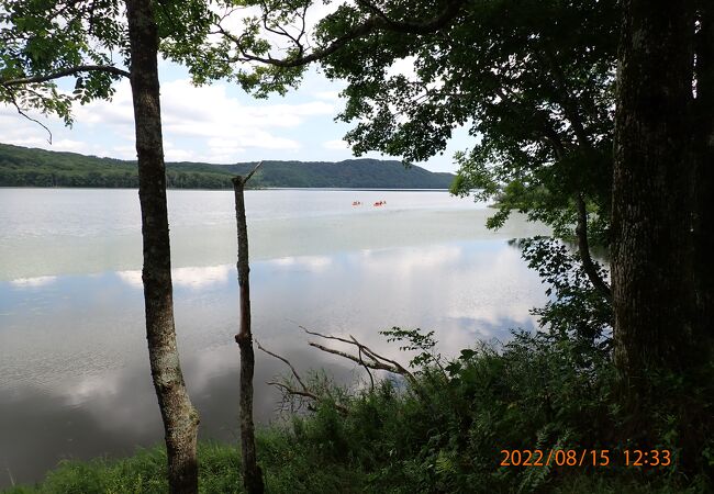 塘路駅周辺にある湖では一番大きかった