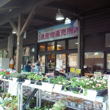 店頭から商品が並べられてます