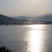 鏡山からの景色です