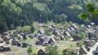 白川郷を一望する写真スポット