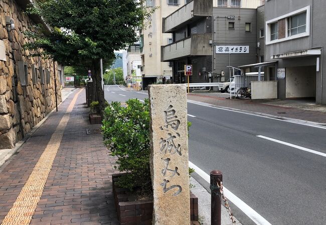 岡山城への道！