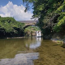 金山橋と板井手の滝