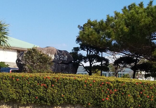 とても広い海浜公園です