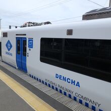 非家電区間にパンタグラフを装備した列車が運行している