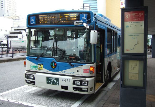 川崎駅は乗り場が２か所あります