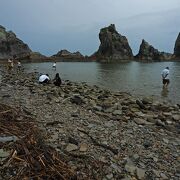 天候が悪いと極楽浄土というよりはあの世感がある：浄土ヶ浜