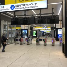 新横浜の新しい駅　（日吉から直通なんてうれしい）