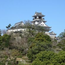 博物館からのお城の景色