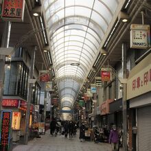 アーケードなので雨の心配はいりません