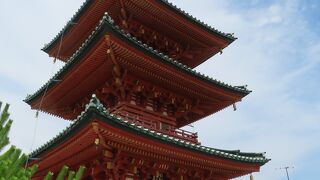 三重塔が目印