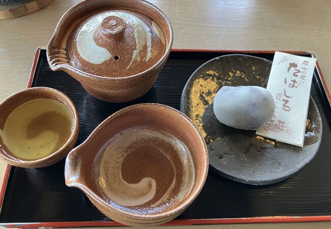 静かにお茶を楽しめます