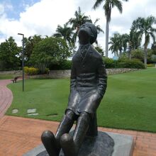 麓の植物園の彫刻公園エリア