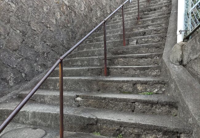 映画「海猿」のロケ地、振り返れば呉港や呉市街が見える