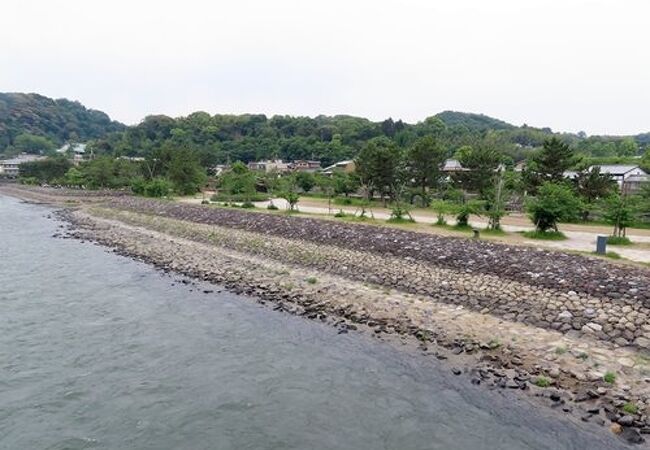 【橘島】宇治川の中州のうち、下流側