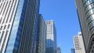 隣には鉄鋼ビルがあるので、全体を写真に残すのが大変ですが、永代通りを外堀通りより東に行ったあたりで、漸くカメラに収めることが出来ました。