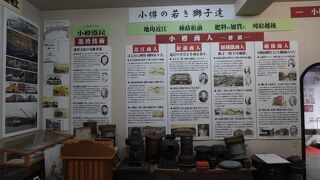 入り口に小樽歴史館