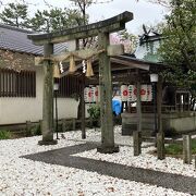 宗像神社の境内に鎮座