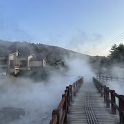 尋常でない噴気の多さ