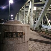 月島と越中島を結んでいる橋です。
