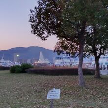 琵琶湖畔の噴水