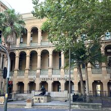 病院の前にあるイノシシの銅像