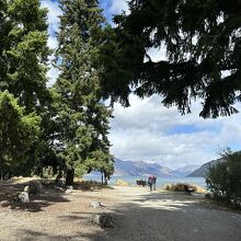 公園の先端近く