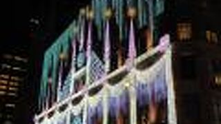 クリスマスのライトショーがすごかったです