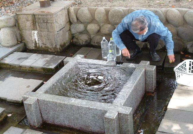 きれいな水が湧いています