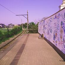 ヨーロッパをイメージした駅舎。