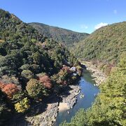 嵐山公園展望台から京都屈指の渓谷美