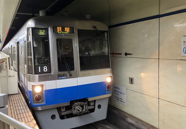 中洲川端駅ー県庁ー九大病院ー貝塚駅