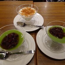 抹茶プリンも美味しいです