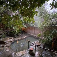 露天風呂。この日は雨が降っていたので利用しませんでした。