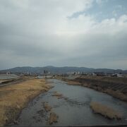 一ノ関市街地の近くを流れる