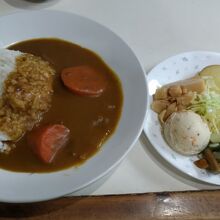 夕食のカレーライス