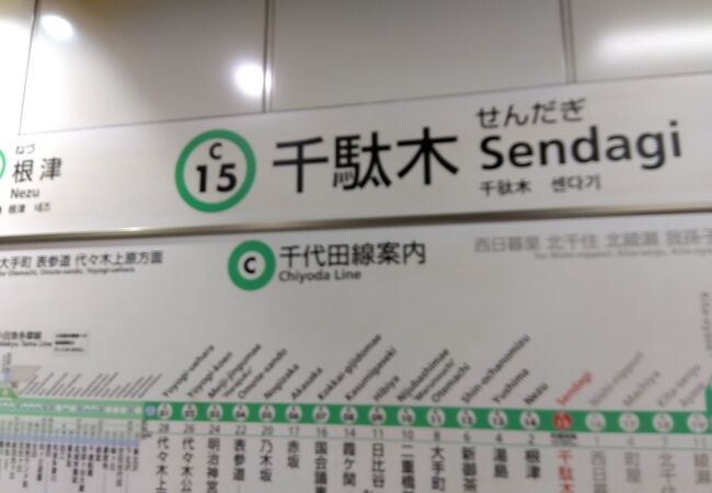 千駄木駅