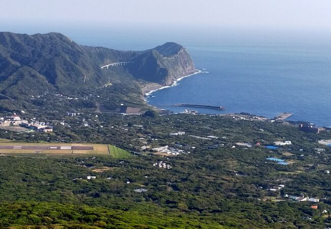 八丈富士登山の行き帰りにも